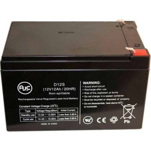AJC  Koyo NP10-12 12V 12Ah Sealed Lead Acid Battery, Battery Clerk, Mfr#: AJC-D12S-A-1-155934